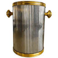 Vintage Verzilverde Wijnkoeler 1970’s Hollywood Regency