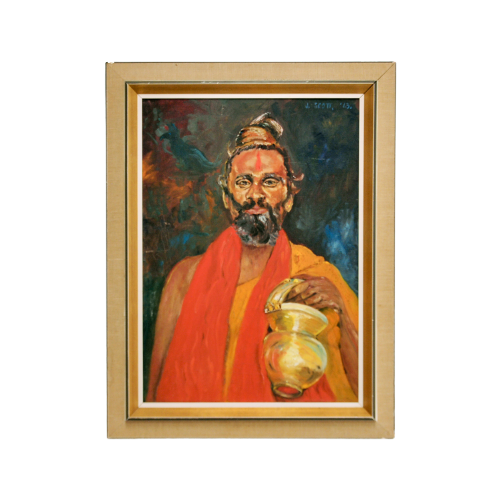 Schilderij Indiase Guru
