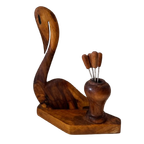 Houten Zwaan Met Cocktailprikkers thumbnail 1