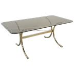 Rookglas Salontafel Met Goudkleurige Poten Uit Zweden thumbnail 1