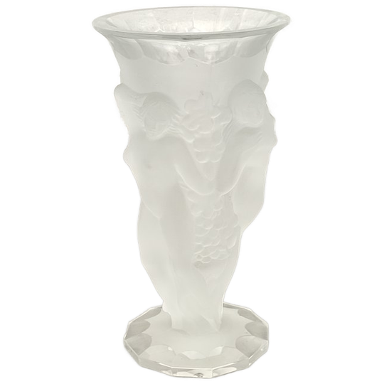 Art Deco Persglas Vaas Met Naakte Dames 1