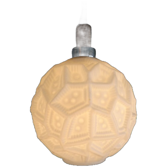Melkglas Hnglamp Met Reliëfpatroon 1