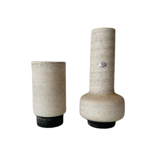 U-Keramik Sier-Vazen (2) Keramiek Vazen , Jaren 70