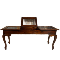 Exclusieve Oude Toonbank, Vitrine-tafel, Sidetable.