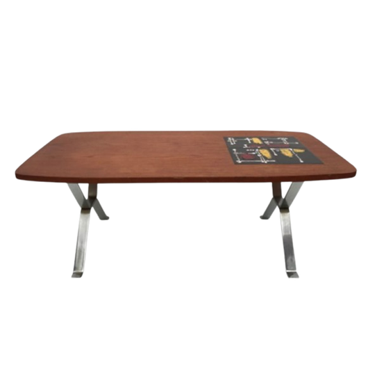 Vintage Salon Tafel Met Tegels 1