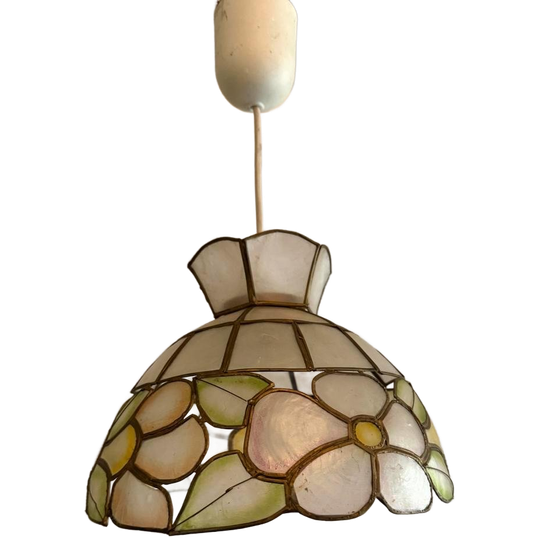 Vintage Schelpen Hanglampje 1