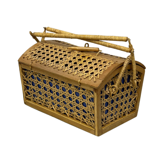 Rotan Opbergmandje Rieten Mandje Met Deksel 1
