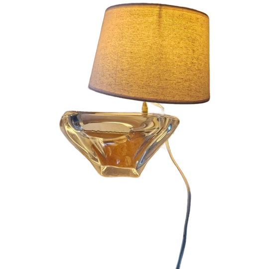 Vintage Tafel Lamp Kristal Daum Zeilboot Vintage Tafel Lamp 1