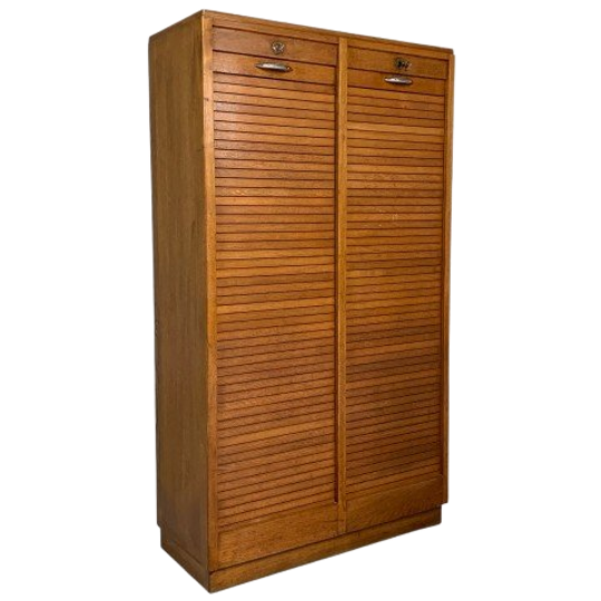 Eiken Rolluikkast Met 2 Luiken, 150 Cm Hoog 1