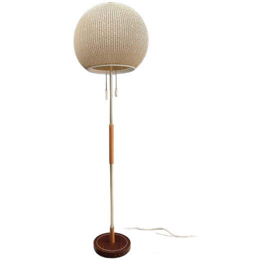 1960s Floor Lamp With Globe Shape Shade 1