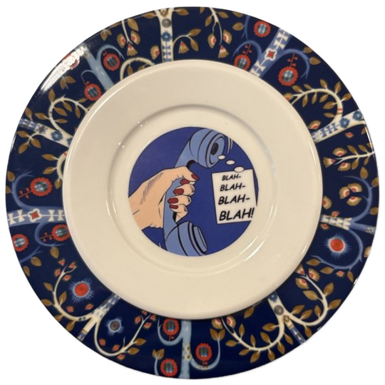 Vintage Wandbord ‘bla Bla Bla’ 1