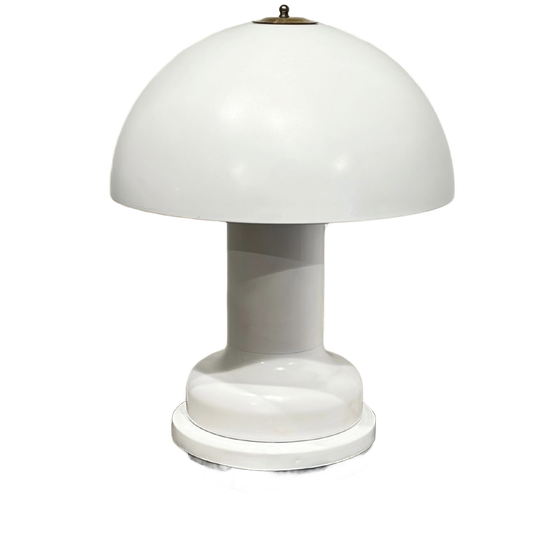 Italiaanse Vintage Witte Mushroom Lamp 1