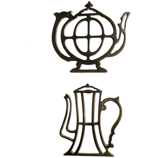 Onderzetters Metaal Goud Thee Pot Koffie Pot 1