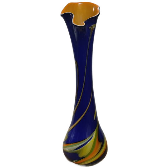 Grote Handgemaakte Glazen Vaas Murano Stijl 1