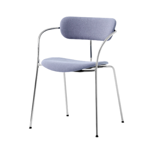 Tradition Pavilion Av13 Armstoel Met Armleuningen Textiel Staal Paars 1