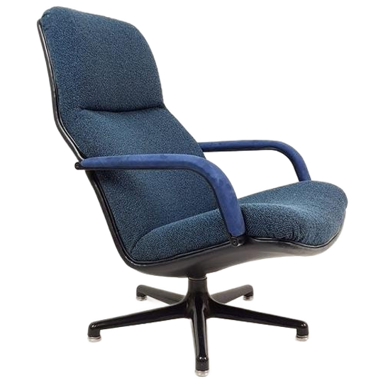 Artifort Swivelchair Blue | Blauwe Fauteuil Draaibaar 1