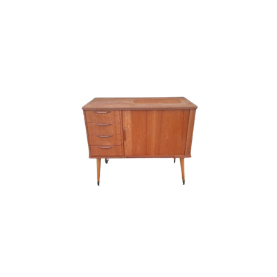 Vintage Design Kastje Retro Ladekastje Teak Roldeurkastje 60