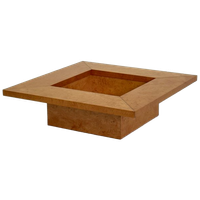Vierkante Salontafel / Bar Tafel Van Smania Met Wortelhout