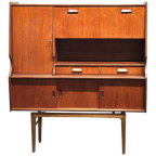 Vintage Retro Teak Midcentury Highboard Wandkast thumbnail 1
