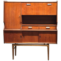 Vintage Retro Teak Midcentury Highboard Wandkast