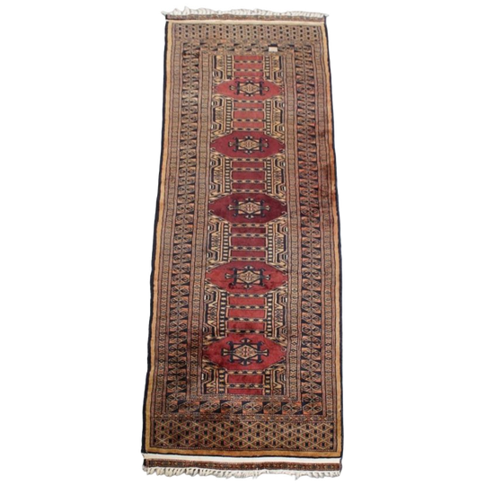 Subtiele Oosterse Loper/ Gang Kleed Met Fijne Patronen En Mooie Kleuren 190x62cm 1