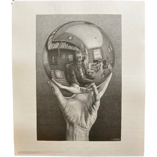 Maurits Cornelis Escher (1898-1972) - Hand Met Reflecterende Wereldbol