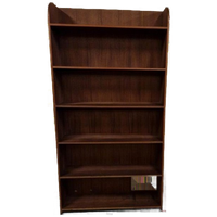 Grote Boekenkast Vintage Boekenkast Teakfineer Wandkast Kast