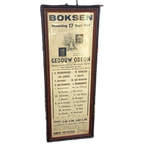 Xxl Boks Poster, Boks Affiche Van Bokswedstrijden Uit 1956👊 thumbnail 1