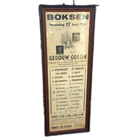 Xxl Boks Poster, Boks Affiche Van Bokswedstrijden Uit 1956👊