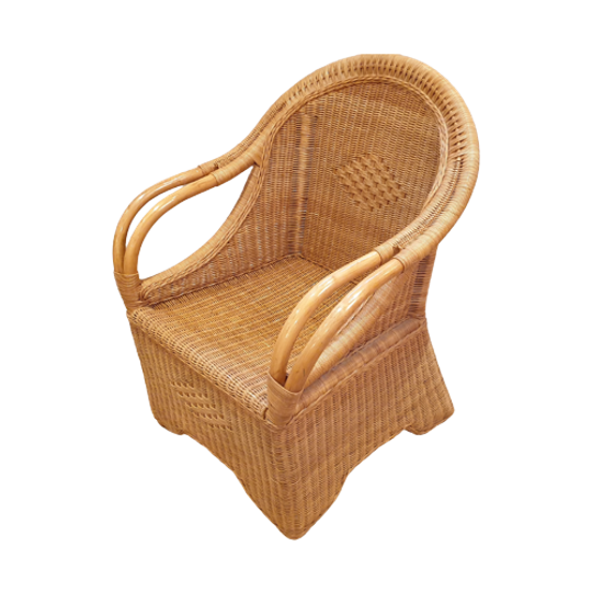 Rieten Fauteuil Rotan Riva 1