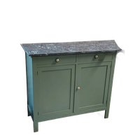 Vintage Groene Commode Met Marmeren Blad ‘eden’