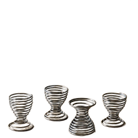 Set Of 4 Vintage Swirl Egg Cups