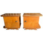 Vintage Retro Nachtkastjes Set 1960s thumbnail 1