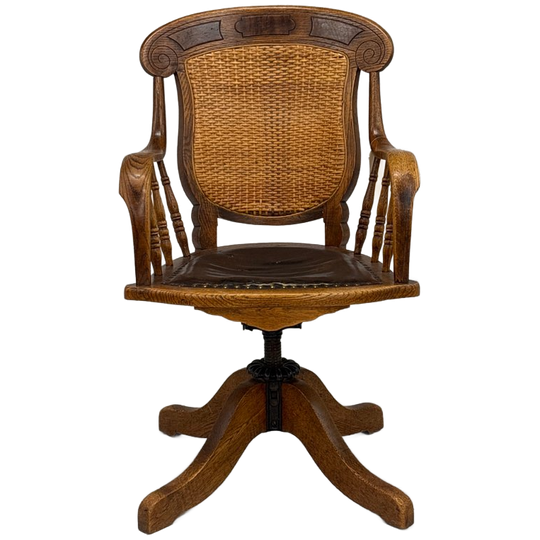 Office Desk Stoel Antiek Amerikaans 1