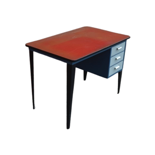 Retro Bureau Metaal Shabby-chic-mid-century 1