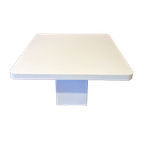 Witte Jaren 80 Eettafel Met Kolomvoet thumbnail 1