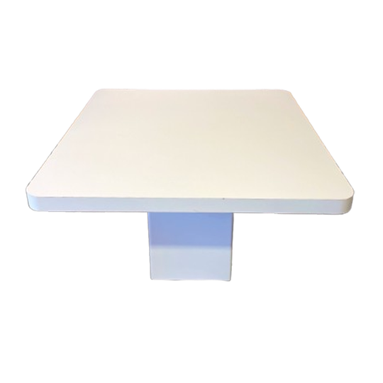 Witte Jaren 80 Eettafel Met Kolomvoet 1