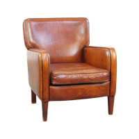 Comfortabele Armchair Van Schapenleer Met Een Mooie Afwerking En Prachtige Kleuren