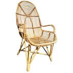 Vintage Design Rotan Fauteuil , Rohé Noordwolde, 1960s thumbnail 1