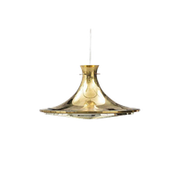 Gouden Vintage Hanglamp, Zweden 1960