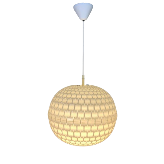 Vintage Hanglamp Aloys F. Gangkofner Voor Erco, Kunststof Bol 1