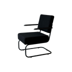 Retro Fauteuil Nieuw Lounge Chair Armstoel Zwart Easy Chair thumbnail 1