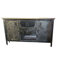 Vintage Industriele Werkbank