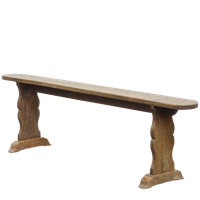Stijlvolle Antieke Halbank/ Bank Voor Aan De Eettafel Met Een Prachtig Patina