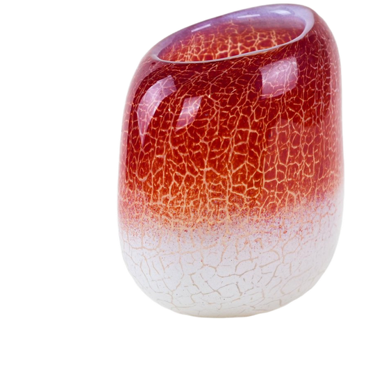 Glass Vase, Danish Design, 1970s, Manufactured By Holmegaard 1