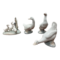 Nao Lladro Porseleinen Ganzen Beeldjes