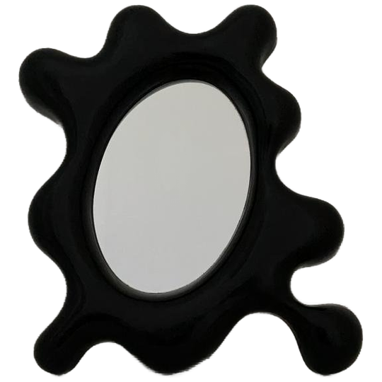 Vintage IKEA Zwarte Tunga Wandspiegel - Spiegel (1996) 1