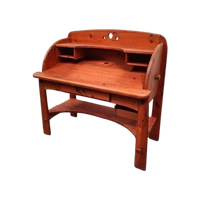 Brutalist Solid Pine Midcentury AWA Desk Vintage 70s