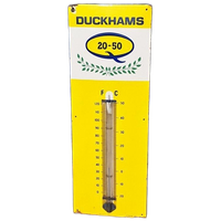 Emaille Duckhams Motor Oil Thermometer.