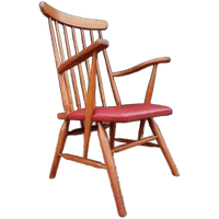 Vintage Spijlenstoel Deens Design Ercol Mid Century Fauteuil